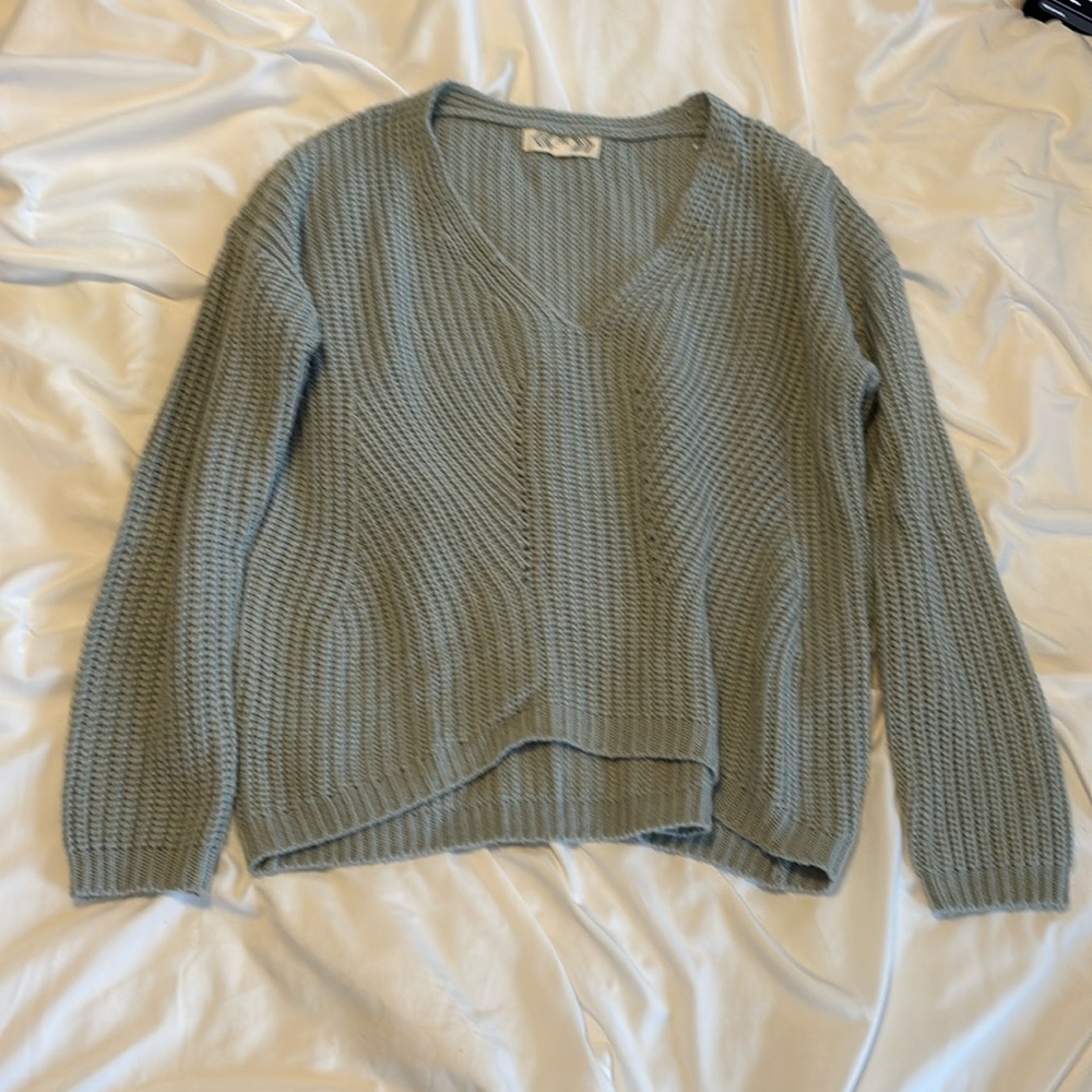 Light Blue v neck sweater